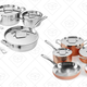 Cuisinart MCP-8NW MultiClad Pro Set (8-piece) | $140 | Amazon
Cuisinart HCTP-8W Hammered Copper Set (8-Piece) | $205 | Amazon